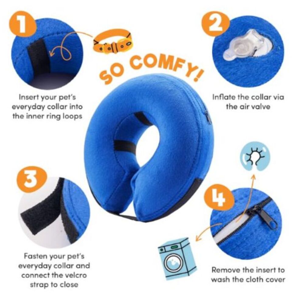 Bencmate Inflatable Dog Collars - Size M+(Medium Plus) New - Picture 3 of 5